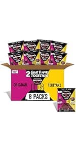 Jack Link’s DUOs Gift Box – Includes Beef Jerky, Chicken & Tender Bites, & Sticks, Great Protein Gifts for Dad, Men or Meat Lovers, Ideal for Holidays & More – 11-Piece Beast Snack Variety Pack