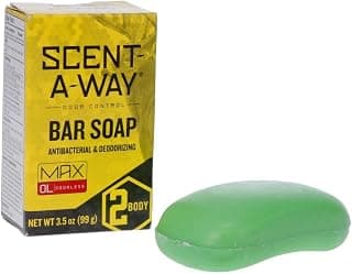 Hunters Specialties Scent-A-Way MAX Bar Body Soap - Hunting Odorless Green Soap Scent Eliminator for Hunters, Trappers, Anglers, and Campers - 3.5 Oz Bar B00TP7N51K