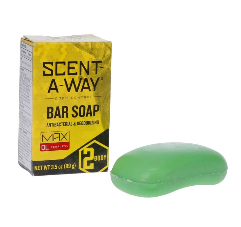 Hunters Specialties Scent-A-Way MAX Bar Body Soap - Hunting Odorless Green Soap Scent Eliminator for Hunters, Trappers, Anglers, and Campers - 3.5 Oz Bar B00TP7N51K