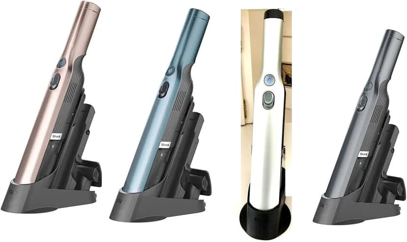 Shark WV201 WANDVAC Handheld Vacuum (Renewed) Lightweight at 1.4 Pounds with Powerful Suction, Charging Dock, Single Touch Empty and Detachable Dust Cup (WV201BLK Black)