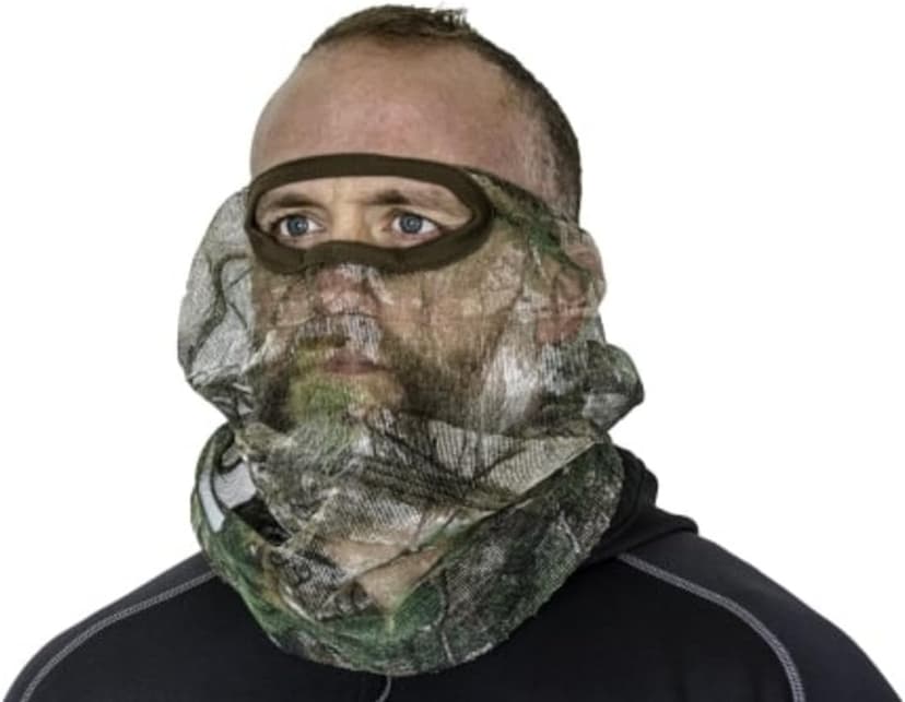 Hunters Specialties Hunters Specialties 3/4 Facemask, Realtree Edge - Hunting Breathable Mesh Mask with Adjustable Nose Piece