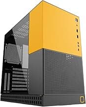 Geometric Future M4 King Arthur Black mid/Mini Tower, E-ATX/ATX Gaming Case, Glass/ 1.2mm Steel, Vertical Air Tunnel Design, Type C, 360/240 Radiator, Vertical GPU Mount, GEO-M4-KAB(PC Case ONLY)