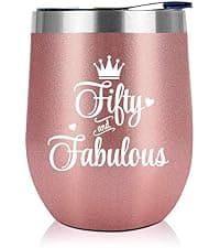 NewEleven 50th Birthday Gifts For Women - 50th Birthday Decorations For Women, Her, Wife, Girlfriend - Gift For Her Turning 50 Year Old - 20 Oz Tumbler B0DH7X6R1J