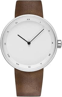 AGEN KGEN Mens Watches Ultra-Thin Minimalist Waterproof Fashion Simple Business Wrist Watch for Men Unisex Dress with Leather Band