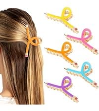 Back to School Jaw Barrettes Cute Teacher Appreciation Gift Accessories Party Costume Christmas YARIEW Pencil Hair Claw Clips for Women Thick Hair Clips for Teacher Gifts B0DSB6GNKS