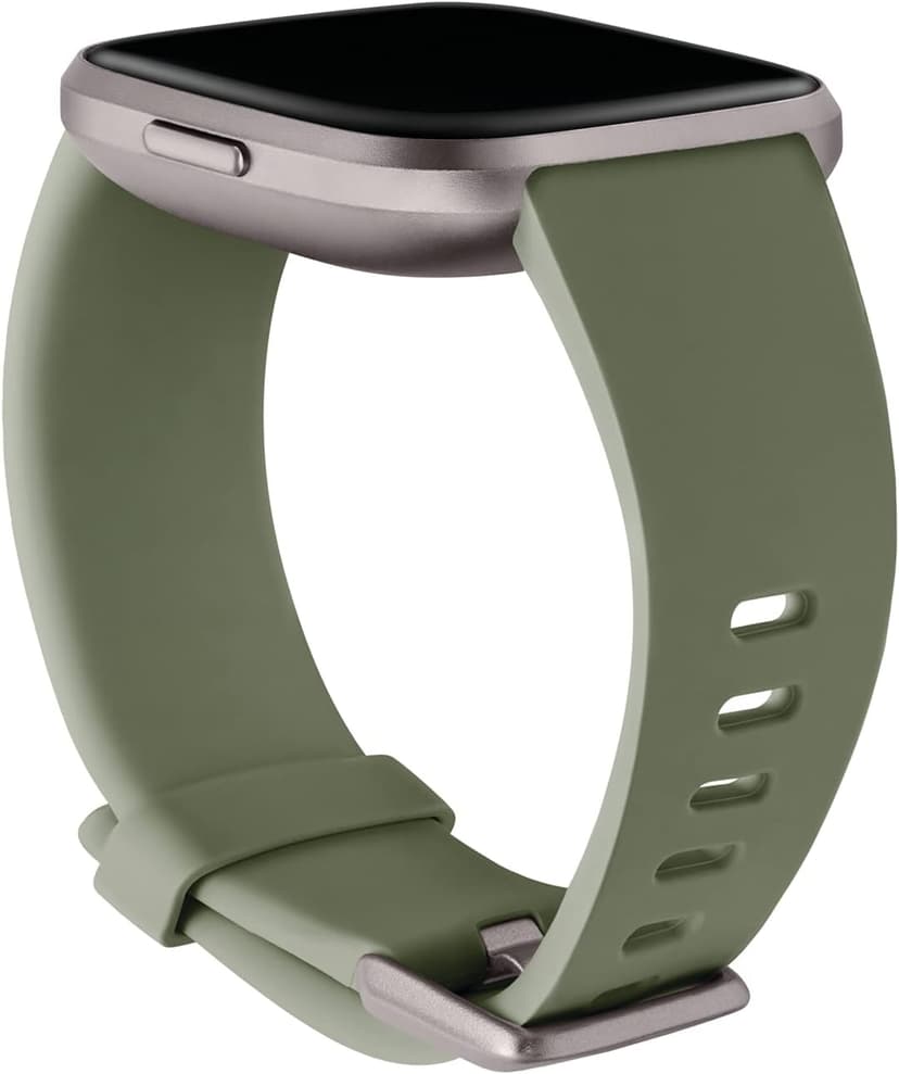 Fitbit Versa 2 Special Edition Health and Fitness Smartwatch with Heart Rate, Music, Alexa Built-In, Sleep and Swim Tracking, Smoke Woven/Mist Grey, One Size (S and L Bands Included)