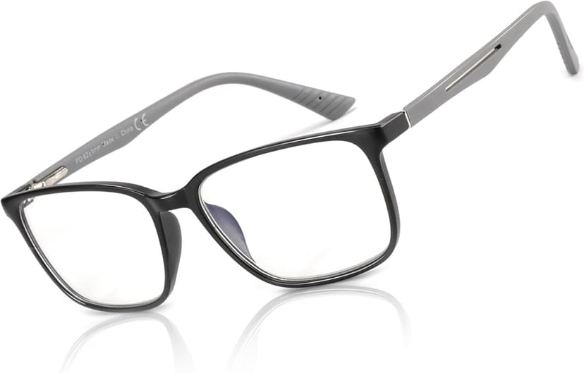 BLUEMOKY Blue Light Reading Glasses for Men，Sport Square Frame Readers, Anti Glare Computer Glasses