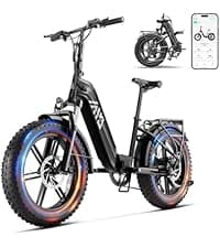 TST Electric Bike for Adults 1500W Peak 20" Fat Tire All-Terrain E-Bike 60/110 Miles 28 MPH Electric Dirt Bike - 48V 15/25 AH Battery Tested to UL 2849 Powered Electric Bicycle