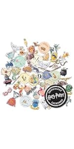 Set of Unique Sticker Decals, 5 Holograms, Waterproof, UV & Scratch Resistant, Great for Gadgets, Officially Licensed 60-Pack Conquest Harry Potter Watercolor Vinyl Stickers B08GNBGSD2