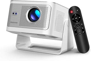 Mini Projector with Wifi and Bluetooth, Outdoor Portable Proyector 4/8K Support, 600ANSI/ 1080P/ Obstacle Avoidance/ Auto Focus, Smart Alwtniet HY350Max for Bedroom Movie HDMI/USB/Smartphone/Laptop B0G398YVW3