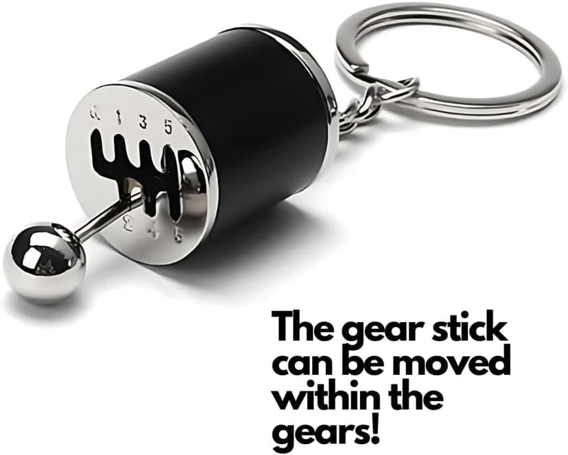 5pc Car Lovers Key Chain Set - Manual Gear Shifter | Wheel Rim | Spanner | Turbo | Brake Disc Keychain | Auto Enthusiast Gift Set | Car Truck Bike | Parts Keyring B0BZ8L2BS2