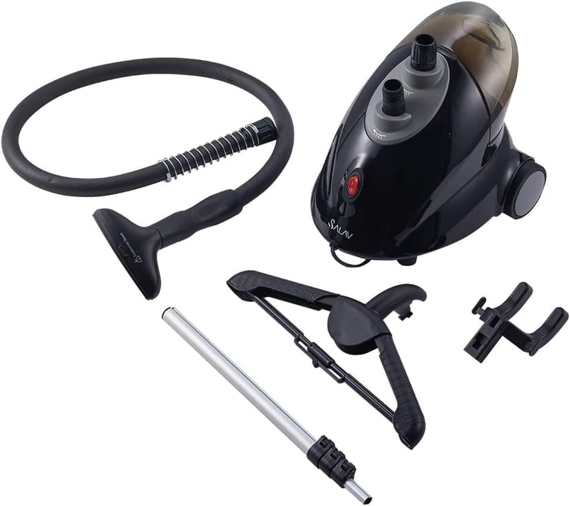 SALAV GS18-DJ Standing Garment Steamer with Roll Wheels for Easy Movement, 1.8L Water Tank for 1 Hour Continuous Steaming, Adjustable Pole for Storage, Includes Descaler Packet, 1500 watts