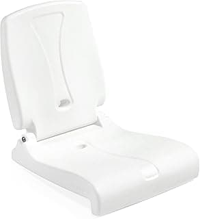 Step2 Foldable Adult Flip Seat, Portable Outdoor Chair for Poolside, Tailgating, Camping, Picnic Chair, Provides Back Support When Sitting on Ground, White