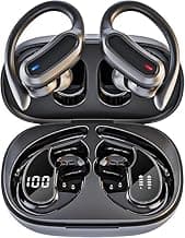 TRAUSI Wireless Earbuds, Bluetooth 5.4 Headphones, True Wireless Stereo Earphones with Noise Cancelling Mic, IPX7 Waterproof, Comfort Fit and Fast Charging Ear Buds (Black)