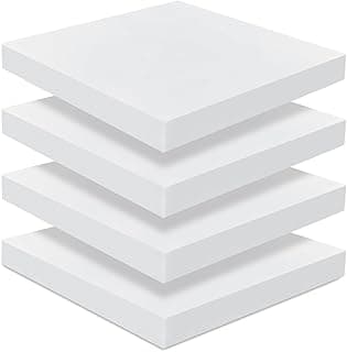 Frienda 4 Pack 2" x 20" x 20" Upholstery High Density Foam Cushion Seat Replacement Square Cut to Size Foam Couch for Patio Furniture Commercial Dinning Chair Couches Benches Padding DIY Projects