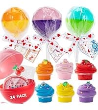 AYGXU Valentines day cards for kids school-valentines day gifts for kids,30pcs Cards with 60 Shoe Charms for boys girls,valentine exchange gifts bulk party favors