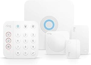 Ring Alarm 5-Piece Kit (newest model), Wireless smart home or business security system, expandable, easy setup, Mobile App Control, 24/7 Professional Monitoring, Alexa Compatible