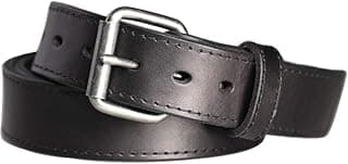 Kmioc Concealed Carry CCW Leather Gun Belt 1 1/2 inch 100% Full Grain Thick Leather Belt for Gun Carry