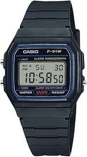 Casio F91W Series | Digital Watch | Water Resistant | LED Light | 1/100 SEC Stopwatch | Regular Time Keeping (HR, Min, SEC, PM, Date, Day) | Daily Alarm | Lightweight | 7 Year Battery