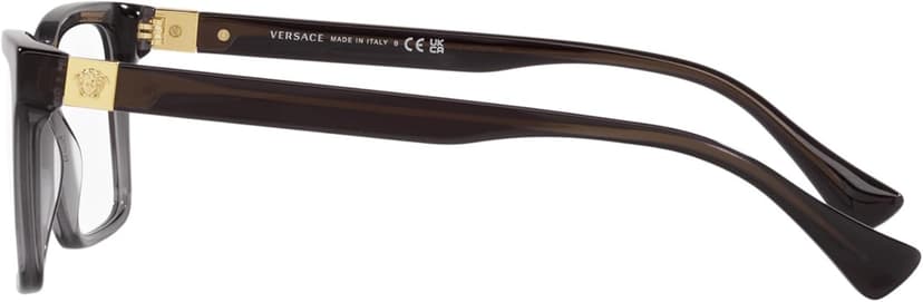 Versace VE3328-5389 Eyeglass Frame TRANSPARENT GREY w/DEMO LENS 56mm