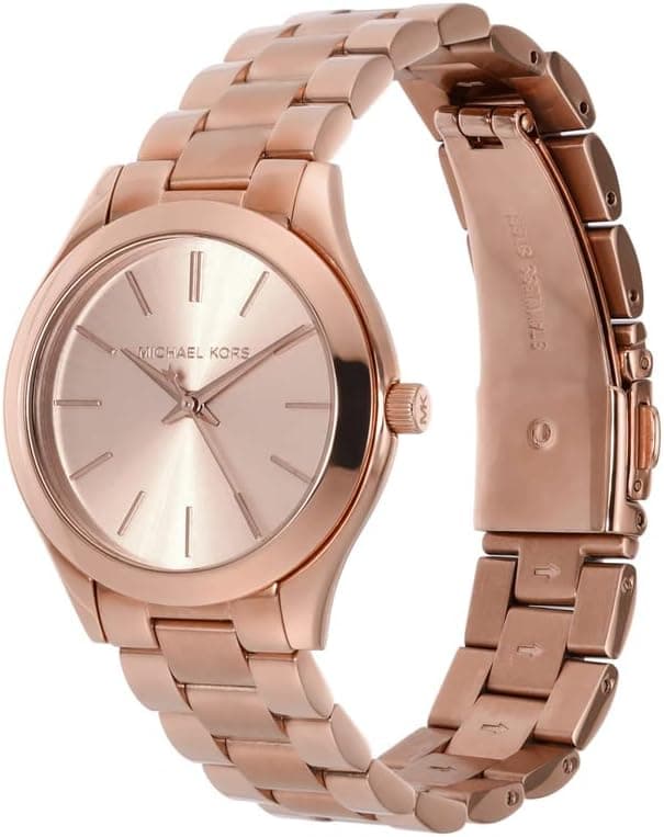 Michael Kors Slim Runway Women's Watch, Stainless Steel Bracelet Watch for Women