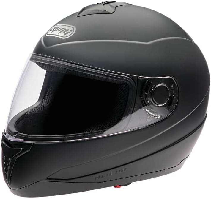 MMG Motorcycle Full Face Helmet DOT Street Legal Comes with Clear Shield and Spare Smoked Shield (MGAH26) (Matte Black, Medium)