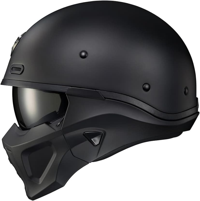 ScorpionEXO Covert X Open Face Half Shell 3/4 Mode Motorcycle Helmet Comm Ready Speaker Pockets DOT