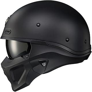 ScorpionEXO Covert X Open Face Half Shell 3/4 Mode Motorcycle Helmet Comm Ready Speaker Pockets DOT