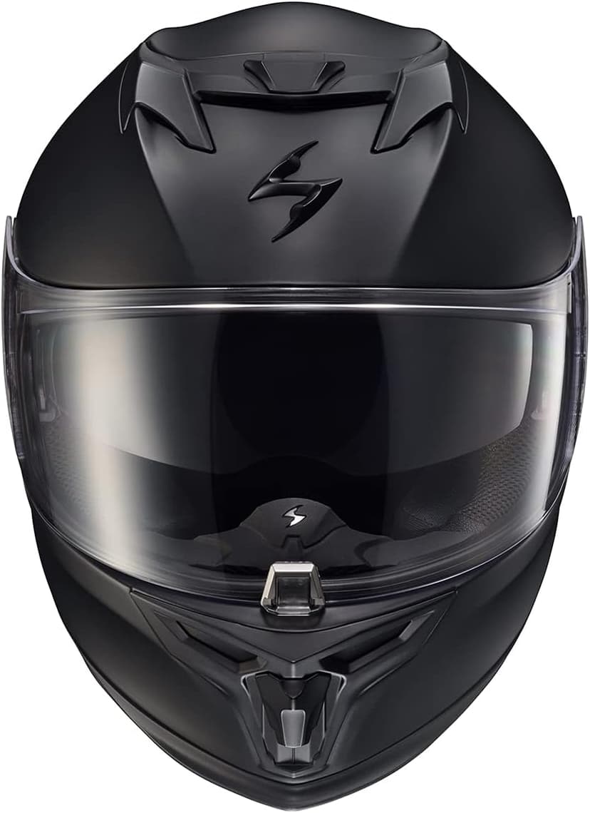 ScorpionEXO T520 Full Face Touring Motorcycle Helmet with Bluetooth Ready Speaker Pockets DOT ECE Approved Solid (Matte Black - X-Large)