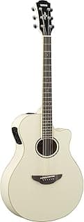 Yamaha APX600 VW Thin Body Acoustic-Electric Guitar, Vintage White