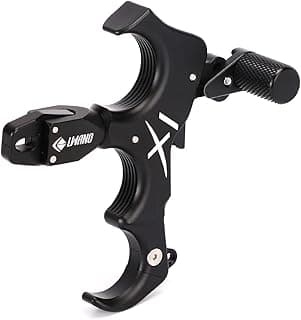 LWANO X1 Compound Bow Thumb Bow Release, 3&4 Finger Grip Adjustable Archery Release Aids