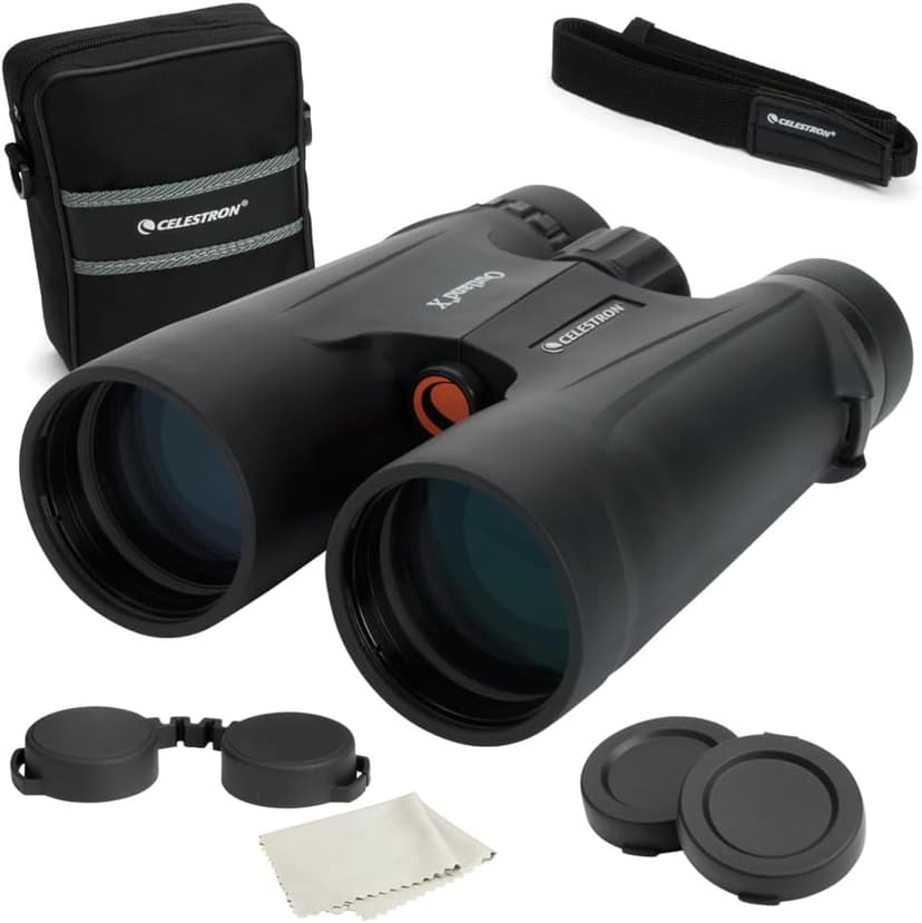 Celestron - Outland X 10x50 Binoculars – Ideal for Birding and Outdoors – 50mm Objective Lenses – 5.6° Field of View – BaK-4 Prisms – Multi-Coated – Waterproof and Fogproof