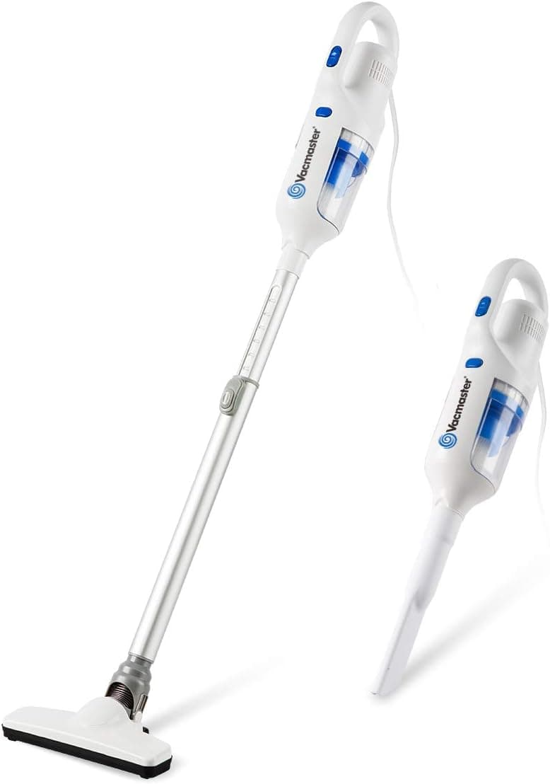 Vacmaster Corded Stick Vacuum Cleaner 2 in 1 Ultra-Lightweight 14Kpa Power Suction Handheld Vacuum Cleaner with Washable HEPA Filter for Home, Car, Pet Hair, Carpet, Hard Floor