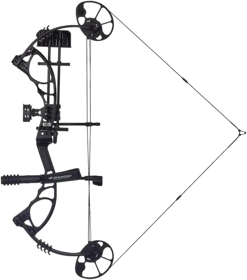 Diamond Archery Edge XT Adjustable Accurate Stable Fully Accessorized Versatile Compound Hunting Bow - 50 lbs Draw Weight