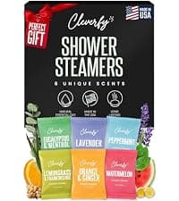 Cleverfy Shower Steamers Aromatherapy for Women and Men – Self-Care Shower Bombs for Stress Relief and Relaxation – 6 Tablets