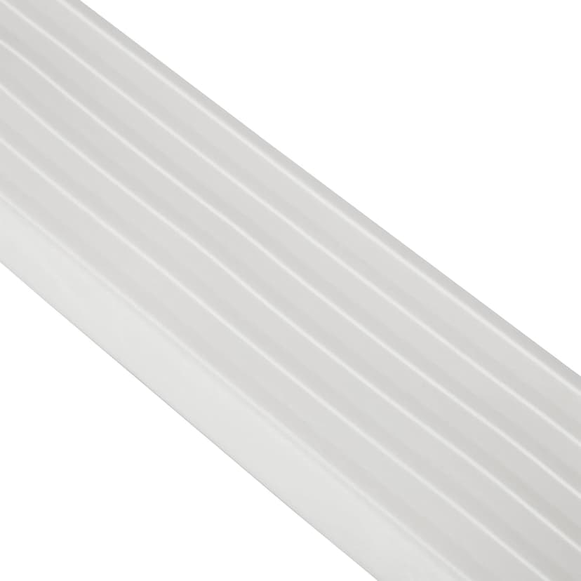 Vinyl Works SLA A-Frame 48 to 56 Inch Adjustable Above Ground Swimming Pool Ladder Entry System with Slide Lock Barrier and Handrails, White