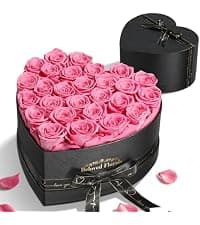 16 Preserved Flowers Rose in a Box, Gifts for Women Mom Her Wife on Mothers Day Valentines Birthday Christmas Anniversary Romantic(Red)
