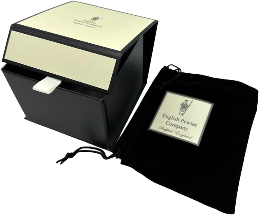 English Pewter Company Vintage Years 1965 60th Birthday or Anniversary Old Fashioned Whisky Rocks Glass Tumbler - Unique Gift Idea For Men [VIN002]