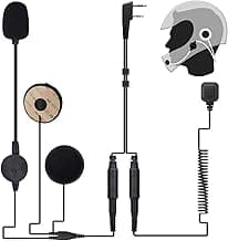 BAOFENG Rugged Radio Helmet Headset with Mic Microphone 2 PIN PTT BF-F8HP Pro UV-5R Mini AR-5RM UV-21R UV32 DM32 Two Way Radio Walkie Talkies