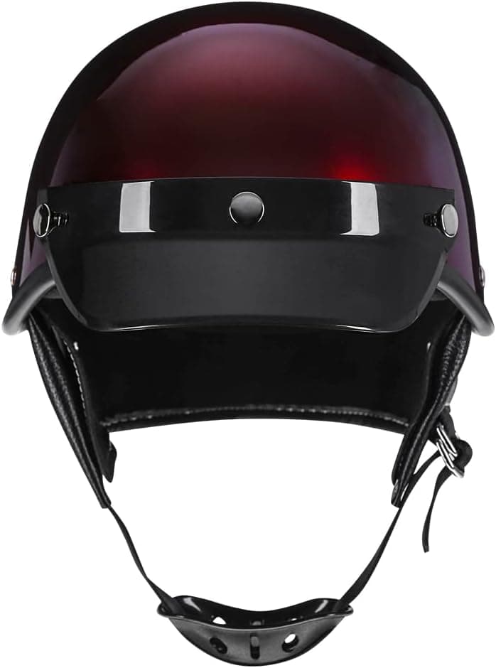 Motorcycle Retro Half Helmet Bicycle Scooter Moped Jet Motorbike Helmet DOT Certified