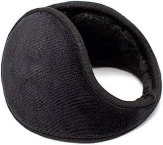 Kimono Outlet Ear Muffs For Cold Weather, Unisex Fleece Foldable Earmuffs Outdoor Windproof Knit Ear Warmers Behind-the-Head