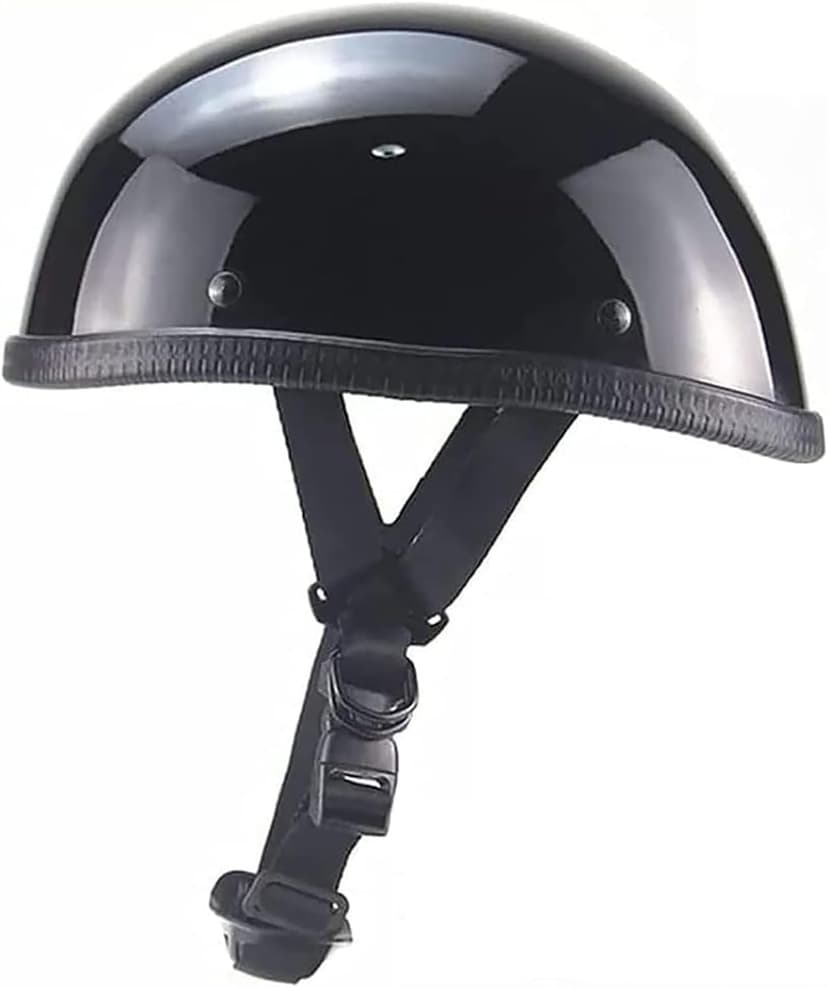 Retro Style Motorcycle Half Helmet - Classic Design Half Motorcycle Helmet, DOT Certified