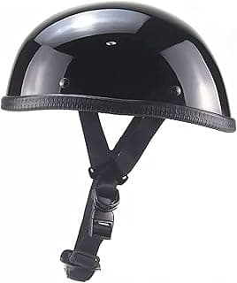 Retro Style Motorcycle Half Helmet - Classic Design Half Motorcycle Helmet, DOT Certified