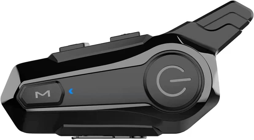 Wipeeyes Motorcycle Headset E1 Helmet Intercom Headset with CVC Noise Cancellation Stereo Music IPX6 Waterproof for Full face Helmet