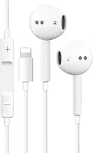 Headphones for iPhone Earbuds in-Ear Wired Earphones with Built-in Microphone & Volume Control, Noise Canceling Isolating Headsets Compatible with iPhone 14/13/12/11 Pro Max/Xs Max/XR/X/7/8 Plus