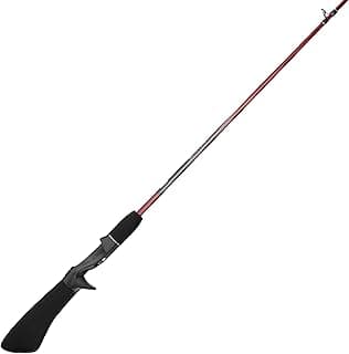 Zebco Z-Cast Casting Fishing Rod, 2-Piece Durable Z-Glass Fishing Pole, Comfortable EVA Rod Handle, Shock-Ring Guides
