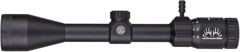 SIG SAUER Buckmasters 3-12x44mm 1" Tube Second Focal Plane/SFP/F2 Durable Shockproof Waterproof Fogproof Black Riflescope