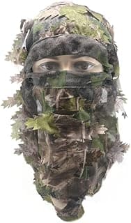 EAmber Ghillie Camouflage Leafy Hat 3D Full Face Mask Headwear Turkey Camo Hunter Hunting Accessories