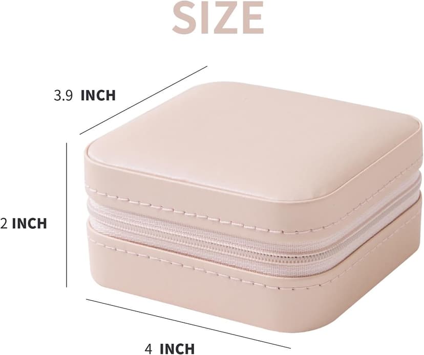 KElofoN Travel Jewelry Case and Organizer with Mirror - Gift for Women and Girls