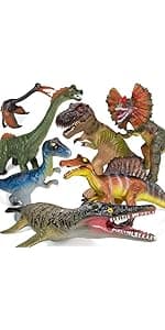 Gzsbaby 6 Piece Jumbo Dinosaur Toys for Kids 3-5 and Toddlers, Large Soft Dinosaur Toys for Lovers - Perfect Party Favors, Birthday Gifts